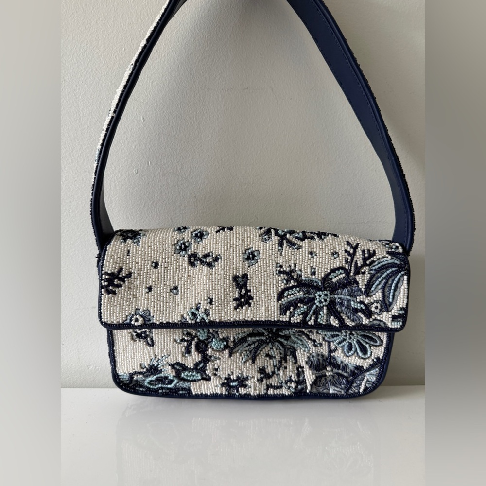 STAUD Tommy Beaded Bag Toile De Pup - Picture 2 of 11